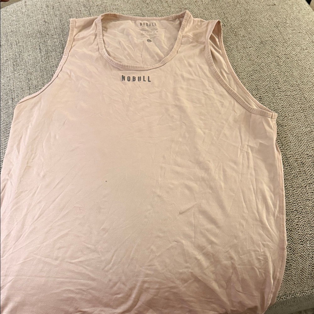 NOBULL Men’s light Pink Tank Top